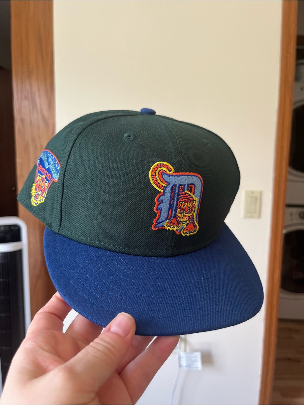 New Era Cooperstown Collection Detroit Tiger 2000 Patch Cap Size 7.5